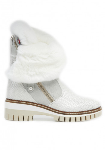 Dámské zimní boty Nis 2015457/2 Scarponcino Zip Pelle St. Rettile Latte/Rex