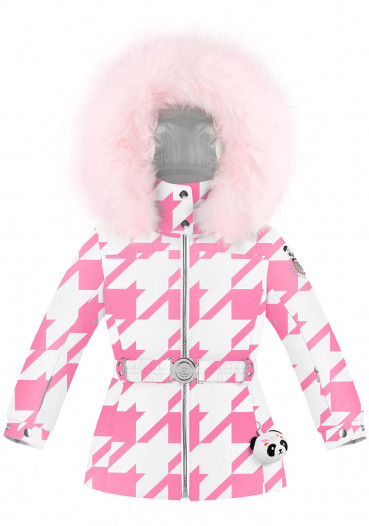 detail Dětská bunda Poivre Blanc W23-1003-BBGL/C Ski Jacket Check Lolly Pink
