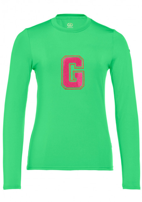 detail Dámské tričko Goldbergh Super G Long Sleeve Tee Flash Green