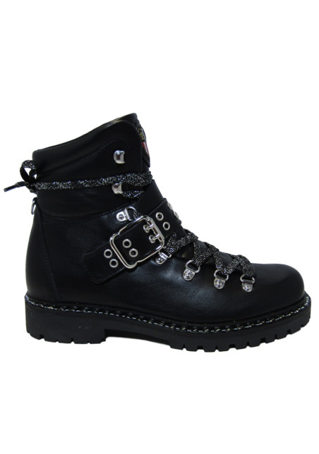 detail Dámské zimní boty Nis 2015421/2 Scarponcino Pelle Vitello Black