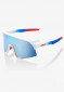 náhled Sluneční brýle 100% S3 - TotalEnergies Team Matte White / Metallic Blue - HiPER Blue Multilayer Mirror Lens