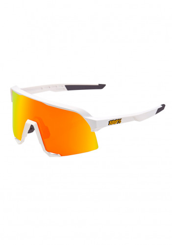 Sluneční brýle 100% S3 - Soft Tact White - HiPER Red Multilayer Mirror Lens