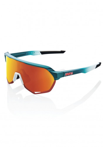 Sluneční brýle 100% S2 - Gloss Metallic Bora / Matte White - HiPER Red Multilayer Mirror Lens