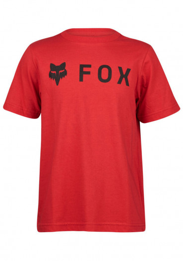 detail Fox Yth Absolute Ss Tee Flame Red