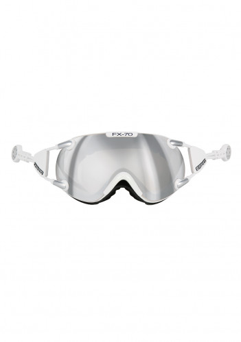 Sjezdové brýle Casco FX 70 Carbonic bílé / stříbrné