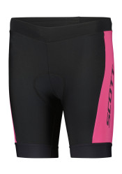 Dětské cyklistické kraťasy Scott Shorts Jr RC Pro Black/Carmine Pink