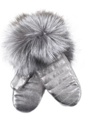 Gena Mittens Omega Silver
