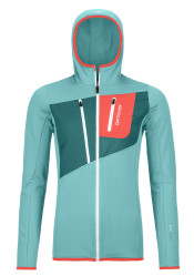 Dámská mikina Ortovox Fleece Grid Hoody W Ice Waterfall