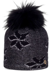 Granadilla Simon Fur Beanie 001 Black