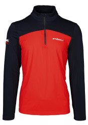 Pánský rolák Stockli Functional shirt WRT red-black