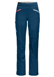 Dámské lyžařské kalhoty Ortovox Col Becchei Pants W Petrol Blue