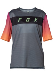 Dětský cyklistický dres Fox Yth Flexair Ss Jersey Pewter