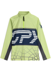 Dětský rolák Spyder Boys Web-Zip T-Neck Lime Ice