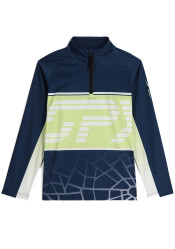 Dětský rolák Spyder Boys Web-Zip T-Neck True Navy