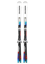 Sjezdové lyže Salomon E ADDIKT + Z12 GW F80 Wh/B