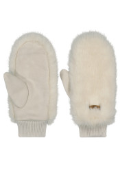 Dámské palčáky Barts Fur Mitts White