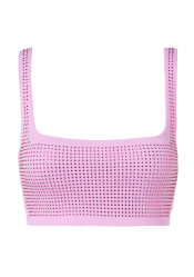 Dámské plavky Goldbergh Crystal Bikini Top Miami Pink