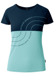 Dámské tričko Martini Via Dynamic W skylight/true navy