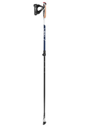 Hole Nordic walking Leki Smart Supreme, midnightblue dark metallic-darkblue-white, 100 - 130 cm
