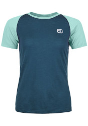Dámské triko Ortovox 120 Tec Fast Mountain Ts W Petrol Blue