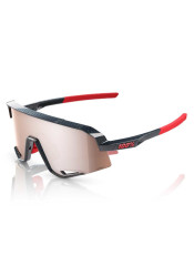 Sluneční brýle 100% SLENDALE - Gloss Crabon Fiber - HiPER Crimson-Silver Lens