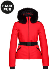 Dámská bunda Goldbergh Hida Faux Border Ski Jacket Flame