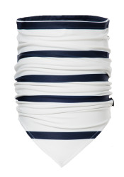 Dámský nákrčník Goldbergh Fluide Neckwarmer Breton Stripe Cream/Blue