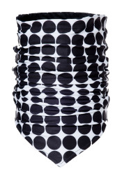 Dámský nákrčník Goldbergh Nostalgia Neckwarmer Black Retro Dot