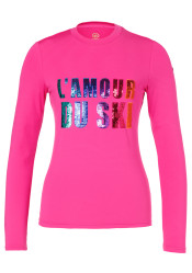 Dámské triko Goldbergh Le Coeur Long Sleeve Tee Passion Pink