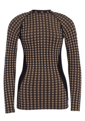 Dámské termotriko Goldbergh Starlet Baselayer Long Sleeve Black/Toffee
