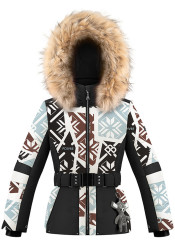 Dětská bunda Poivre Blanc W24-1003-Jrgl Ski Jacket Print Black