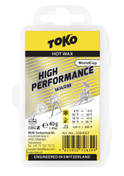 Skluzný vosk Toko Triplex WC High Perfor. Warm 40g žlutý parafín