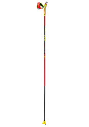 Lyžařské hole Leki HRC max FRT bright red-neonyellow-carbon structure