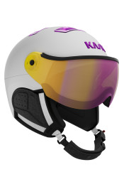 Sjezdová helma, Kask SHE00060-Visor-263 White/Fuchsia Chrome Visor