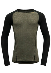 Pánské triko Devold Duo Active Merino 205 Shirt Man Lichen/Caviar
