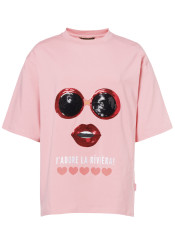 Dámské tričko Goldbergh Soleil Short Sleeve Top Salmon Rose