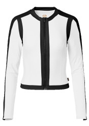 Dámské koupací tričko Goldbergh Splash Long Sleeve Zip Ras White