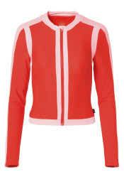 Dámské koupací tričko Goldbergh Splash Long Sleeve Zip Ras Sunset