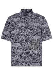 Pánská košile Oakley Outdoor Printed Shirt Aop Mountain Black Cement 0B5
