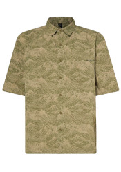Pánská košile Oakley Outdoor Printed Shirt Aop Mountain Black Cement 0B5