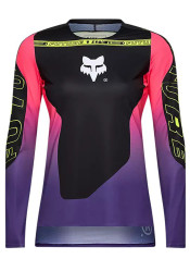 Dámský dres Fox W Flexair Ls Jersey Elevated Black