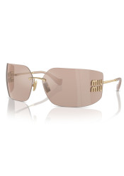 Sluneční brýle Miu Miu 0MU 54YS ZVN20F80 Pale Gold-Pink Mirror
