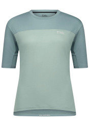 Dámské cyklistické tričko Mons Royale Diversion Merino Bike Jersey Ss Wmns Dew / Desert Sage