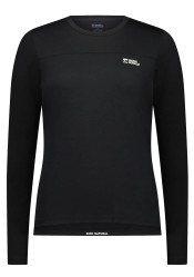 Dámské cyklistické tričko Mons Royale Diversion Merino Bike Jersey Long Sleeve Wmns Black