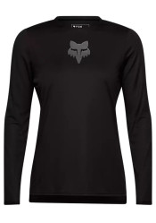 Dámský cyklistický dres Fox W Ranger Ls Jersey Fox Head Black