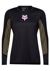 Dámský cyklistický dres Fox W Defend Ls Jersey Park Black