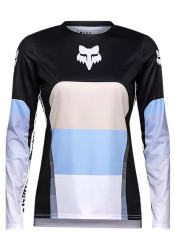 Dámský cyklistický dres Fox W Ranger Ls Jersey Grid Black