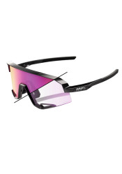 Sluneční brýle 100% Slendale-Gloss Black-Photochromic Purple Mirror