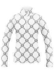 Dětský rolák Poivre Blanc Mia-Jrgl/M Base Layer Shirt Monogram White