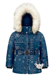 Dětská bunda Poivre Blanc June-Bbgl/P Synth. Down Ski Paisley Blue